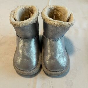 GAP Shimmering Silver Kids Boots